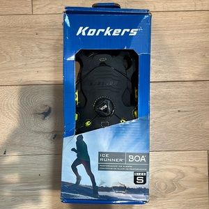 New in box Korkers Ice Runner shoe traction size small with BOA